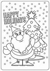 Christmas Coloring Merry Pages Kids sketch template