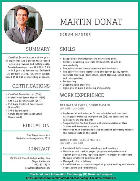scrum master resume samples templates pdfdoc  rb
