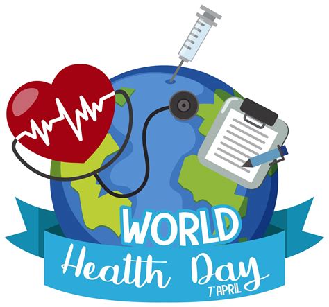 world health day logo  vector art  vecteezy