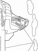 Sphinx Dibujo Egipto sketch template