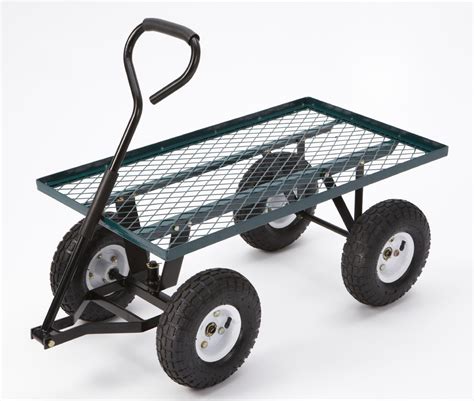 gorilla carts frf farm ranch steel flatbed utility cart