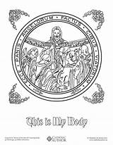 Coloring Catholic Body Drawn Hand Pages Kids Jesus Risen Resurrection Holes Hands Catholicviral Sheets Sense Sacred Book Adult Clipart Popular sketch template