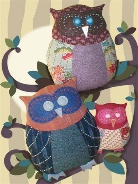 items similar  owl sewing pattern patchwork owl family  etsy