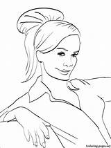 Rihanna Coloring Pages Actress Getcolorings Popular Getdrawings sketch template