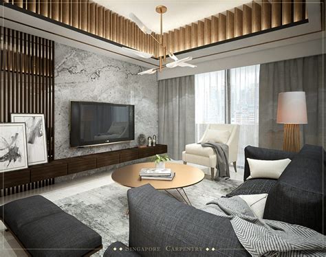 top   stylish living rooms  singapore carpentry singapore