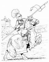 Kleurplaat Ridders Kleurplaten Cavalieri Knights Malvorlage Rittern Ausmalbild Stimmen Stemmen Disegno sketch template