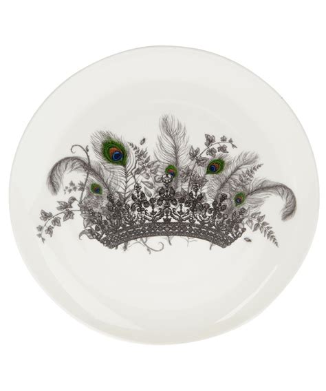 white crown side plate shop  plates   kitchen  dining collection