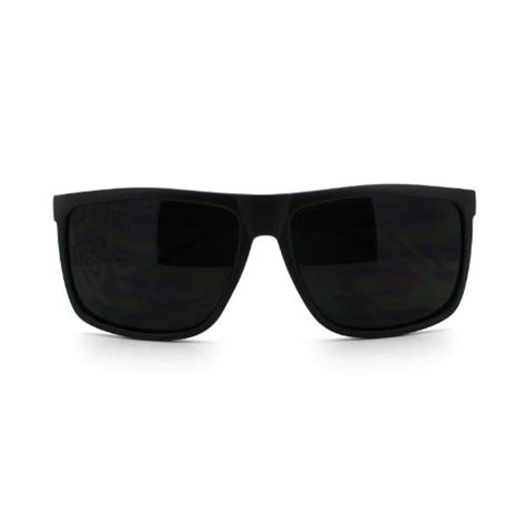 Super Dark Black Lens Men S Sunglasses Classic Square Frame Black Buy