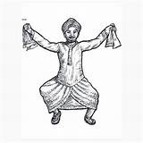 Drawing Bhangra Redbubble sketch template
