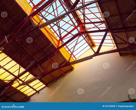 metal structure stock photo image  reflection
