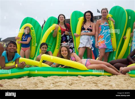 Havaianas Thong Challenge At Bondi Beach Part Of Australia Day