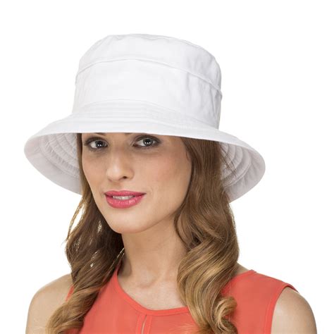 i smalls ladies womens summer shapable foldable packable sun hat white