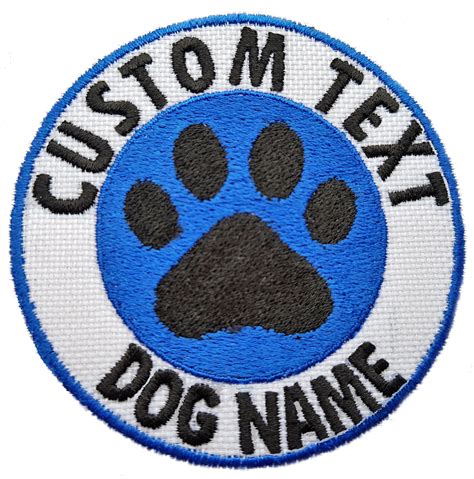 custom dog patch  embroidered iron  personalized pet dog patch badge custom dog harness