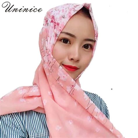 muslim printing face cover chiffon bonnet islamic khimar clothes long