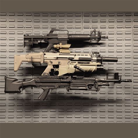 horizontal rifle mount trio kit secureit tactical