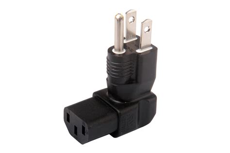 angled iec   usa nema  p plug adapter signalpower