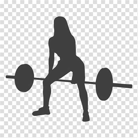 fitness barbell silhouette physical fitness drawing