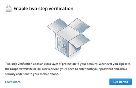 dropbox increases security   factor authentication