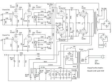 schematics service manual  circuit diagram  ampeg schematic  approx