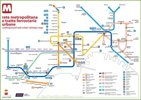 naples metro map ontheworldmapcom