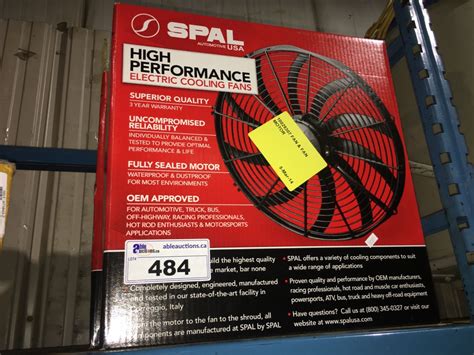 spal high performance electric cooling fan  auctions