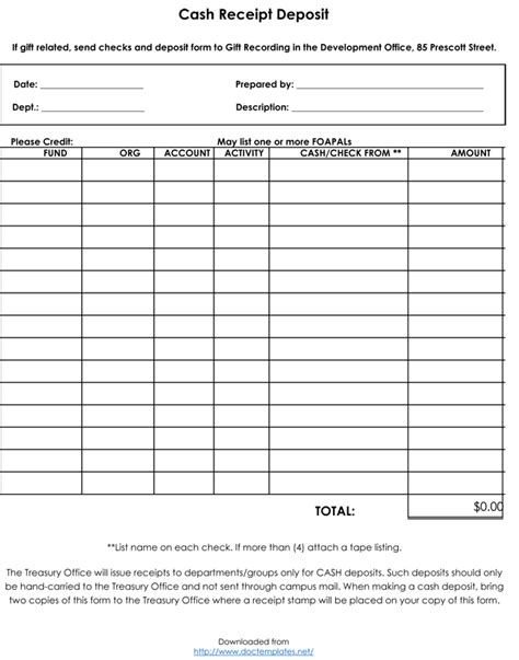 cash receipt templates  excel word