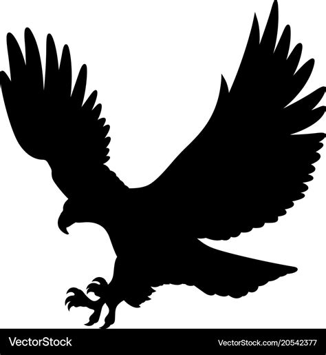 eagle silhouette  royalty  vector image