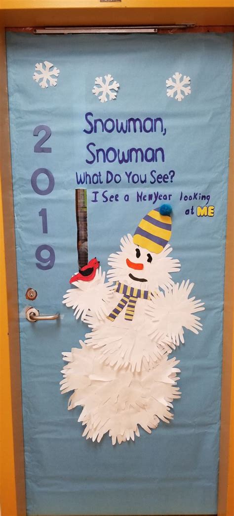 Snowman Door Class Decoration Snowman Door Birthday Board