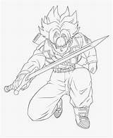 Gohan Trunks Drawing Coloring Pages Super Saiyan Future Lineart Goku Pngitem Transparent sketch template