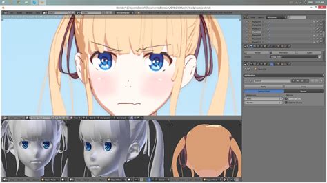 how to make a anime character in blender