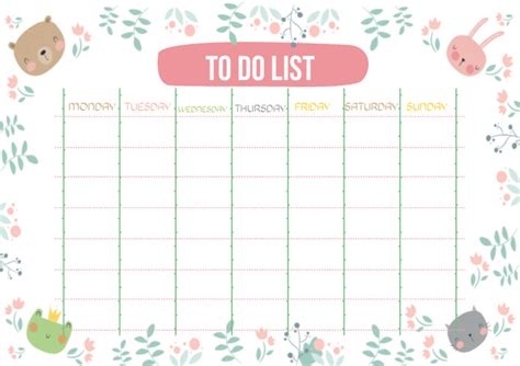todo list template  todo list template excel