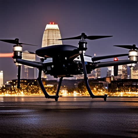 police drone    night   spot