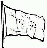 Flag Canadian Printable Coloring Comments sketch template