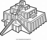 Ziggurat Sumeri Nammu Stampare Ritagliare Misti Getdrawings sketch template