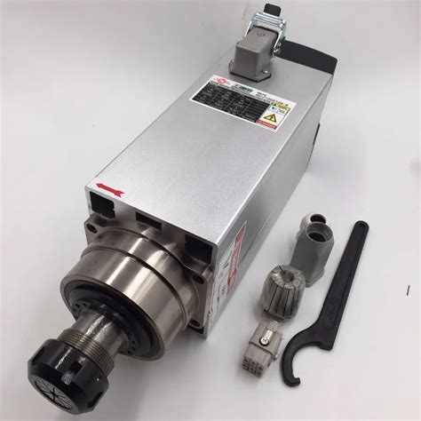 cnc router spindle motor kw air cooled er  ac electric spindle motor rpm bearings