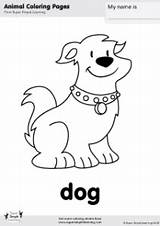 Dog Coloring Wag Tail Simple Super Songs Supersimple Printables sketch template