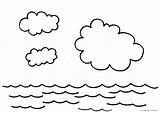 Coloring Water Pages Sky Print Color Kids Nature 425px 01kb sketch template