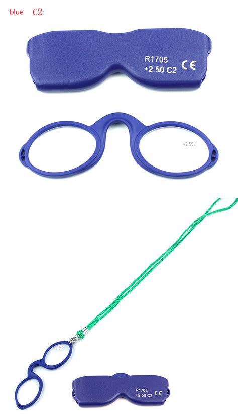 small reading glasses women nose clip round optical glasses men