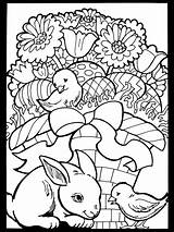 Easter Coloring Egg Pages Colouring Dover Basket Baskets Spring Inkspiredmusings Musings Inkspired Adult Eggs Drawing Chick sketch template
