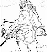 Zelda Coloring Legend Pages Link Getdrawings sketch template
