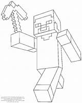 Herobrine Minecraft Coloring Pages Steve Armor Diamond Colouring Color Printable Template Getcolorings sketch template