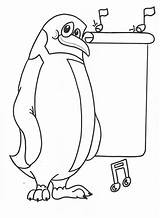 Penguin Smartie sketch template