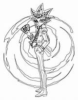 Yu Gi Oh Coloring Pages Animated sketch template