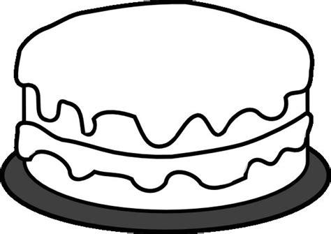 simple cake coloring pages  print  preschoolers cdsxi