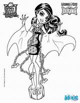 Coloring Monster High Pages Draculaura Clawdeen Popular sketch template