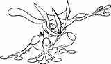 Greninja Quajutsu Amphinobi Kleurplaten Pokémon Morningkids Bonjourlesenfants Beta Dessins Kolorowanki Ausmalen Ohbq Tegninger sketch template
