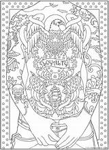Coloring Pages Tattoo Coloring4free Body Related Posts sketch template