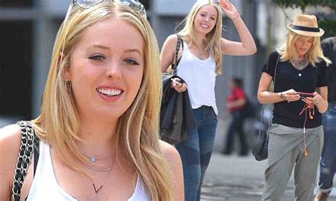 tiffany trump looks gorgeous with marla maples as they step out in nyc daily mail online