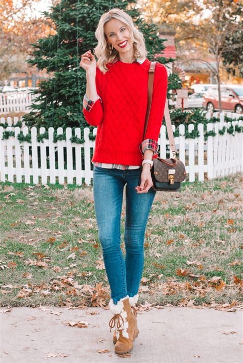 how to wear a red sweater 3 outfit ideas straight a style casual
