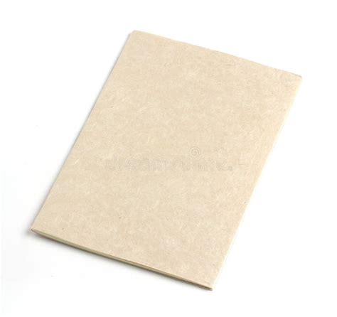 recycled paper notebook front cover stock photo image  draft education